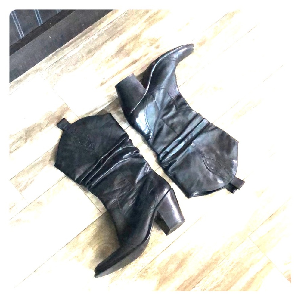 BCBGeneration Black Cowboy Boots Size 7.5